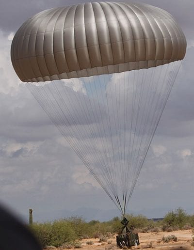 G12 Cargo parachute landing